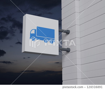 Business transportation service concept, 3D rendering 128316891