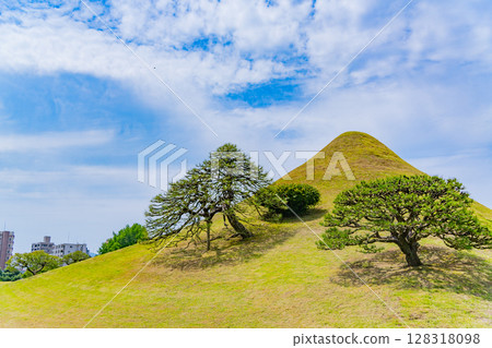 (Kumamoto Prefecture) Suizenji Jojuen Garden (Suizenji Park) Fuji Tsukiyama 128318098