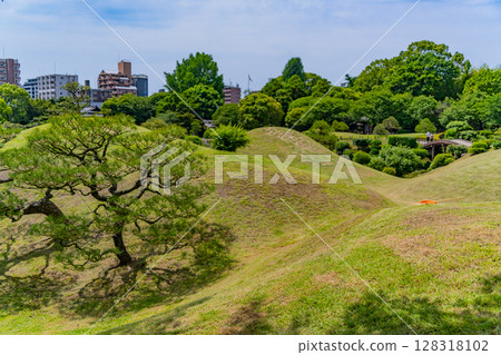 (Kumamoto Prefecture) Suizenji Jojuen Garden (Suizenji Park) Fuji Tsukiyama 128318102