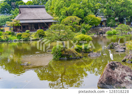 （熊本縣）晴空下的水前寺成趣園 128318228