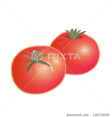 Illustration of red tomato Illustration of red tomato 128318694