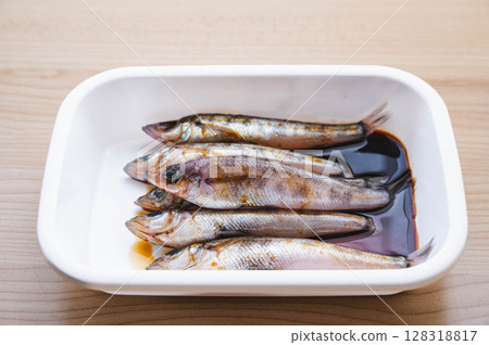 醬油醃製的墨西卡利 128318817