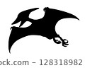 Pteranodon silhouette 128318982