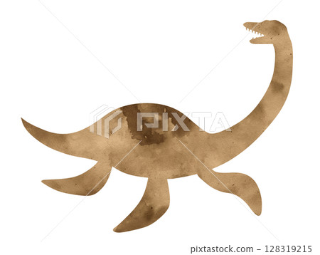 雙葉龍的水彩剪影 128319215