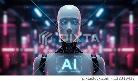 Humanoid AI Robot 128319432