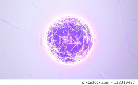 具有相交光線的未來網球體 128319455