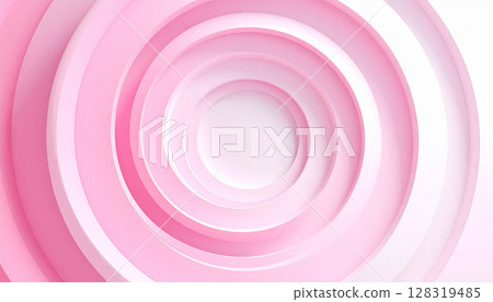 Feminine abstract background with overlapping pink circles 128319485