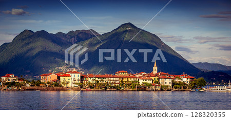 Borromean islands, lake maggiore, Stresa, italy 128320355