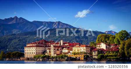 Borromean islands, lake maggiore, Stresa, italy 128320356