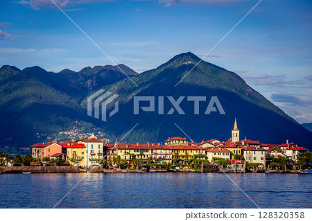 Borromean islands, lake maggiore, Stresa, italy 128320358