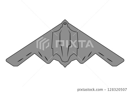 silhouette of modern bomber plane concept vector illustration isolated on white background silhouette of modern bomber plane concept vector illustration isolated on white background 128320507