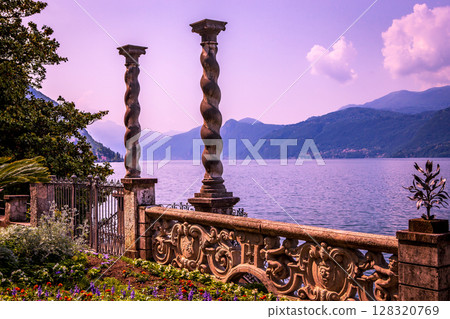 Villa Monastero, lake Como, Varenna, italy 128320769