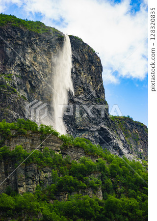 Waterfalls in mountains - Norway 128320835