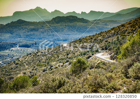 Spanish mountains landscape 128320850