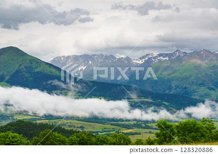 Clouds over mountain L'Obiou in Alps, France. Clouds over mountain L'Obiou in Alps, France. 128320886