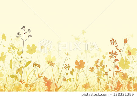 Beautiful floral illustration with colorful flowers and nature background suitable for summer Beautiful floral illustration with colorful flowers and nature background suitable for summer 128321399