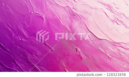 Texture abstract art in purple paint on canvas with vibrant background and color brushstroke design 128321656