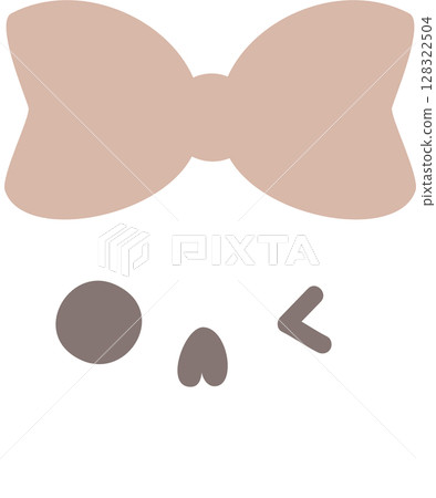 happy halloween holiday festival with skull and ribbon, flat png icon cartoon character transparent element design 128322504