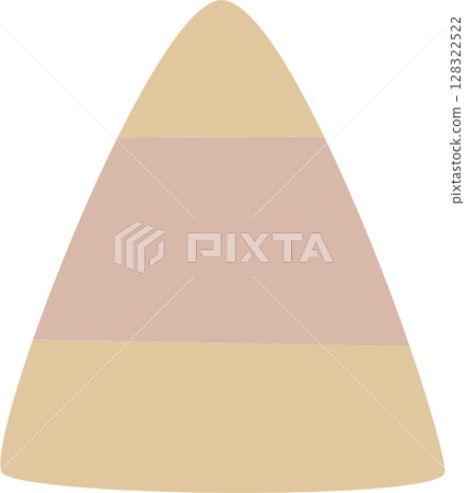 happy halloween holiday festival with candy corn, flat png icon cartoon character transparent element design 128322522