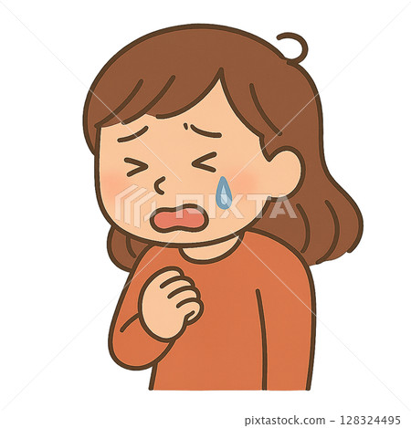 一個哭泣的女人的插圖 128324495