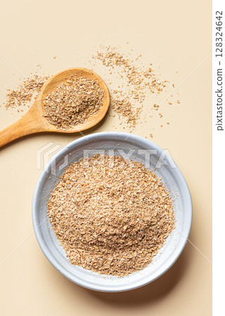 Wheat bran fiber, instant bran ground 128324642