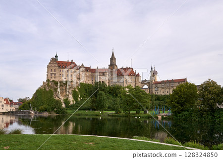 Sigmaringen, Germany - located in the Black Forest, very close to the source of the river Danube, Sigmaringen is famous for its Medieval fortress 128324850