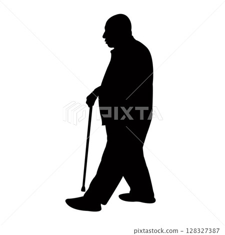 a man body silhouette vector a man body silhouette vector 128327387