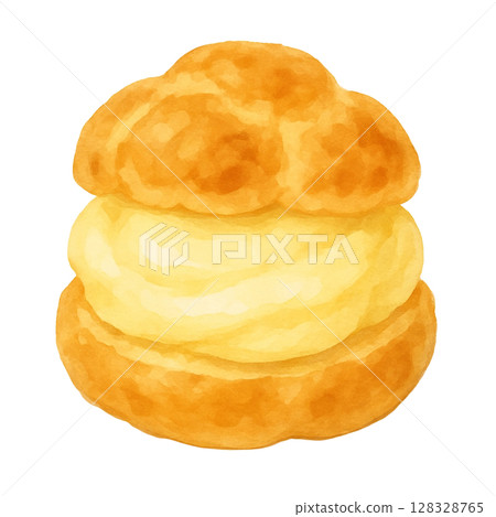 [Sweets] Illustration of cream puffs 128328765