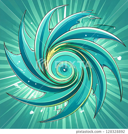 Eye of the storm, spiral, illustration Eye of the storm, spiral, illustration 128328892