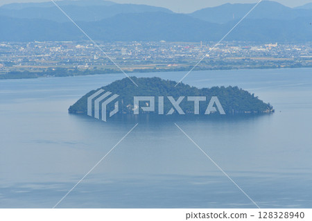 Takeshima Island as seen from the observation deck 128328940