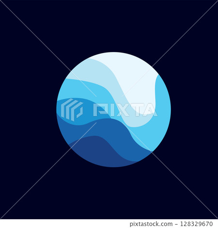 river logo design beautiful natural river scenery with simple minimalist concept illustration of product brand template river logo design beautiful natural river scenery with simple minimalist concept illustration of product brand template 128329670