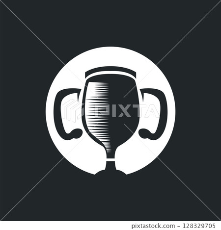 simple championship design with trophy logo victory cup concept vintage simple minimalist modern elegant symbol illustration victory template and brand simple championship design with trophy logo victory cup concept vintage simple minimalist modern elegant symbol illustration victory template and brand 128329705
