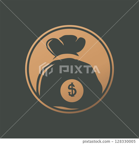 silhouette illustration of money logo financial symbol design with simple concept temple icon design silhouette illustration of money logo financial symbol design with simple concept temple icon design 128330005