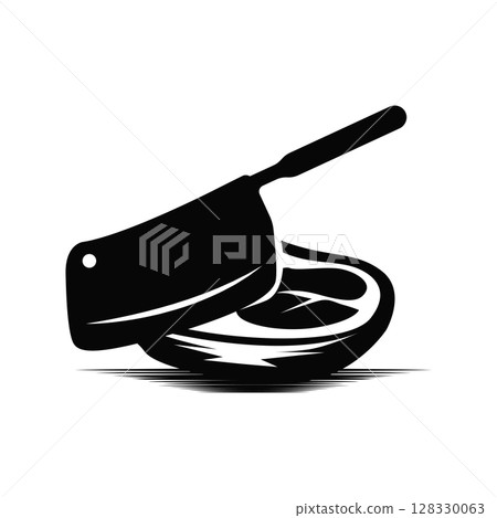 silhouette of steak logo with vintage old minimalist concept with meat, fire and knife, illustration of steak symbol grilled meat templet brand restaurant, food, bar, cafe and poster silhouette of steak logo with vintage old minimalist concept with meat, fire and knife, illustration of steak symbol grilled meat templet brand restaurant, food, bar, cafe and poster 128330063