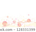 Warm color abstract circle background illustration 128331399