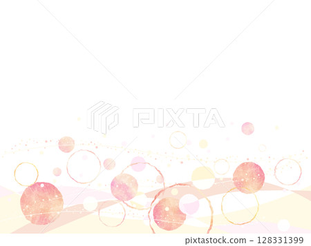 暖色抽象圓圈背景圖 128331399