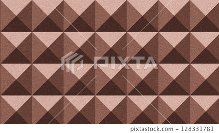 Chocolate brown dark brown geometric rough background illustration pattern texture mosaic Chocolate brown dark brown geometric rough background illustration pattern texture mosaic 128331781