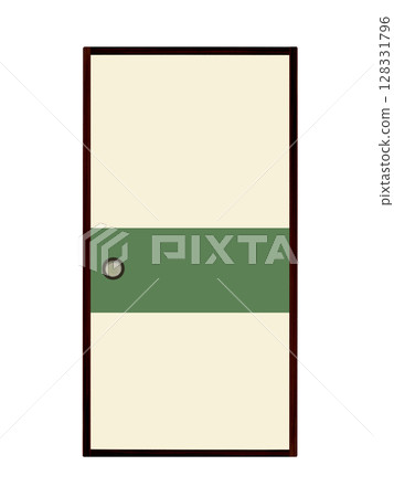 綠色條紋的隔扇（1 件） 128331796