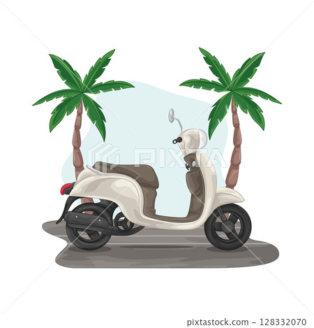 Illustration of Scooter Illustration of Scooter 128332070