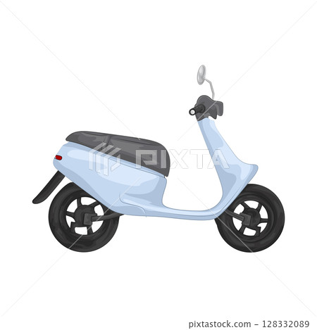 Illustration of Scooter Illustration of Scooter 128332089