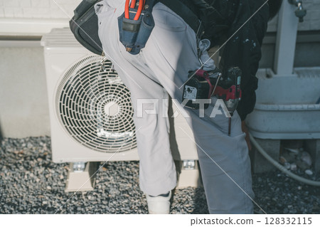 Air conditioner installation 128332115