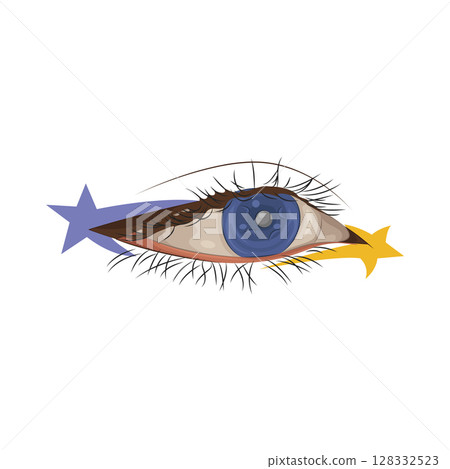 Illustration of Beautiful eye 128332523