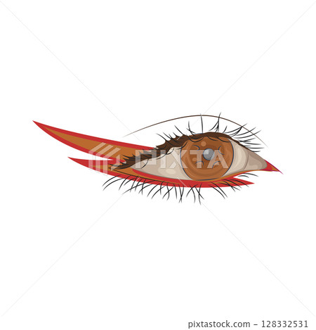 Illustration of Beautiful eye 128332531