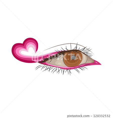 Illustration of Beautiful eye 128332532