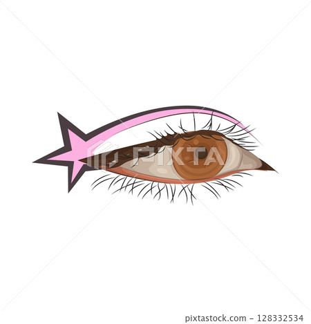 Illustration of Beautiful eye 128332534