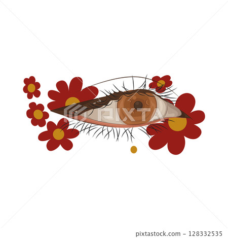 Illustration of Beautiful eye 128332535
