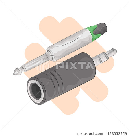 Illustration of Jack connector 128332759