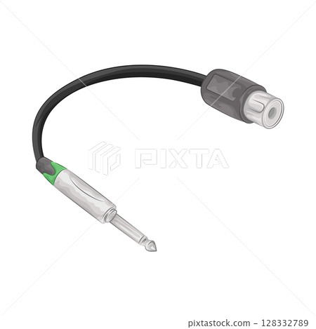 Illustration of Jack connector Illustration of Jack connector 128332789