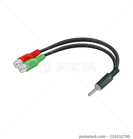Illustration of Jack connector Illustration of Jack connector 128332790