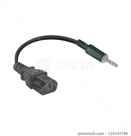 Illustration of Jack connector 128332796